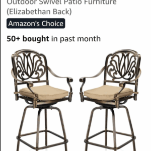 set of 2 outdoor high chairs