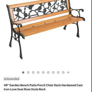 outdoor bench