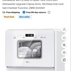 portable dishwasher