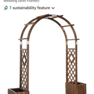 wooden arbor planter