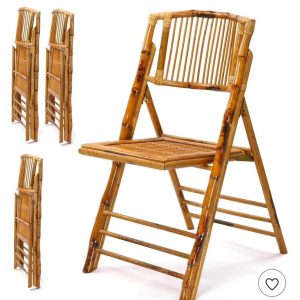 4 pack bamboo chairs